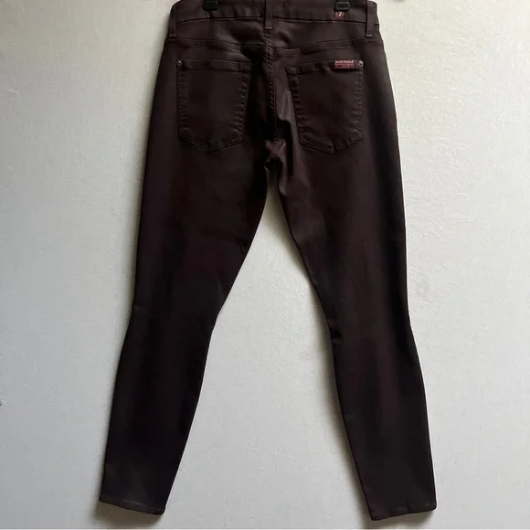 7 For All Mankind Distressed Skinny Jeans Sz 27 - Picture 2 of 12